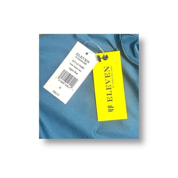 EleVen Venus Williams M Blue Tennis Tank NWT Fallen Petals Sleeveless Athletic - Picture 9 of 10